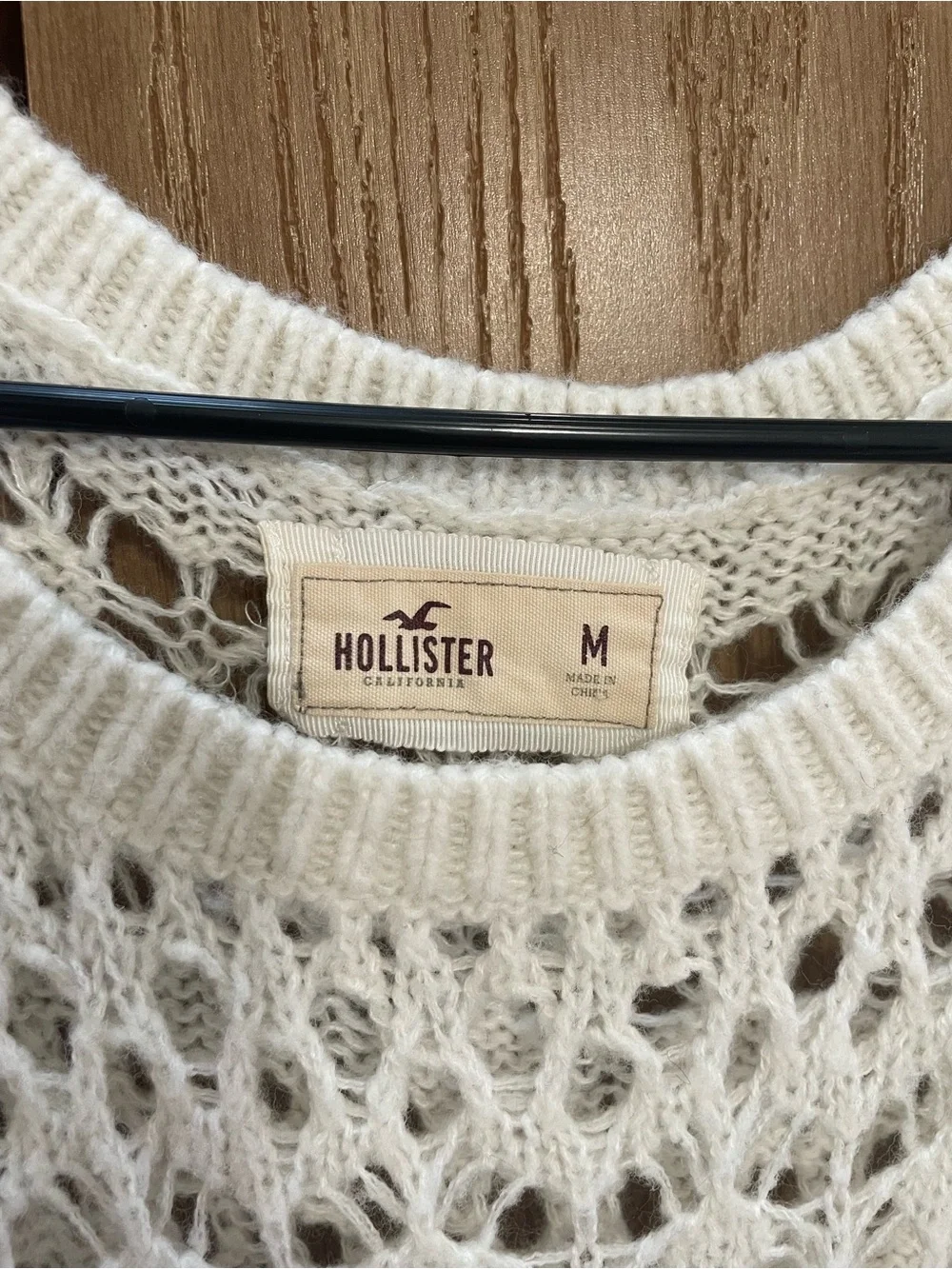 Hollister Knit Long White Coverup